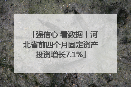 强信心 看数据丨河北省前四个月固定资产投资增长7.1%