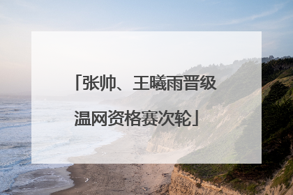 张帅、王曦雨晋级温网资格赛次轮