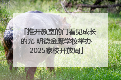 推开教室的门看见成长的光 明德金鹰学校举办2025家校开放周