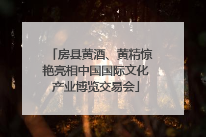 房县黄酒、黄精惊艳亮相中国国际文化产业博览交易会