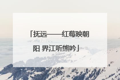 抚远——红莓映朝阳 界江听熊吟