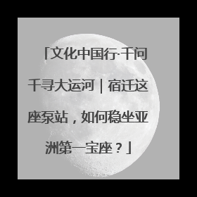文化中国行·千问千寻大运河｜宿迁这座泵站，如何稳坐亚洲第一宝座？