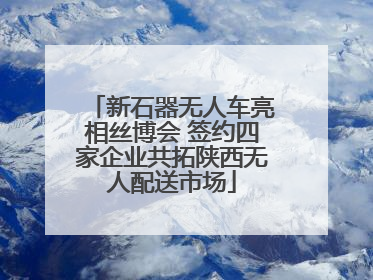 新石器无人车亮相丝博会 签约四家企业共拓陕西无人配送市场