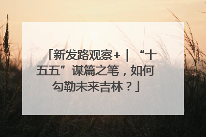 新发路观察+｜“十五五”谋篇之笔，如何勾勒未来吉林？