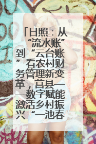日照：从“流水账”到“云台账”看农村财务管理新变革，莒县——数字赋能激活乡村振兴“一池春水”