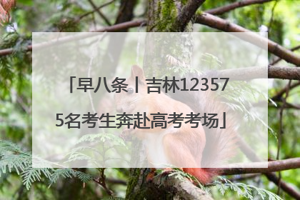 早八条丨吉林123575名考生奔赴高考考场