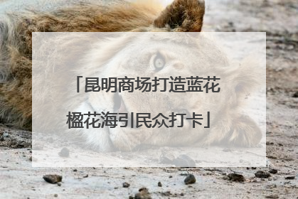 昆明商场打造蓝花楹花海引民众打卡