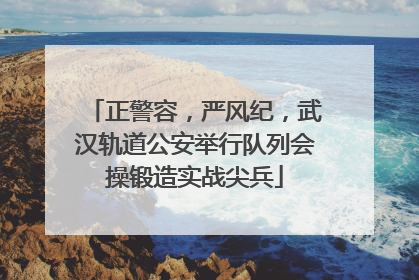 正警容，严风纪，武汉轨道公安举行队列会操锻造实战尖兵