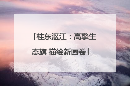 桂东沤江：高擎生态旗 描绘新画卷