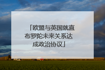 欧盟与英国就直布罗陀未来关系达成政治协议