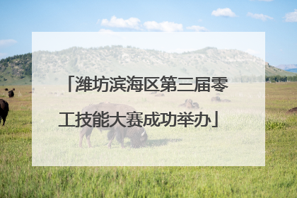 潍坊滨海区第三届零工技能大赛成功举办
