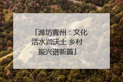 潍坊青州：文化活水润沃土 乡村振兴谱新篇