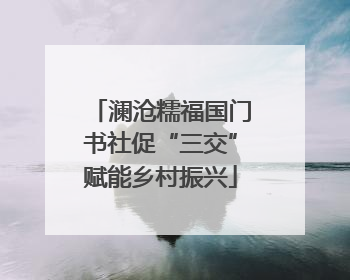 澜沧糯福国门书社促“三交”赋能乡村振兴