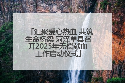 汇聚爱心热血 共筑生命桥梁 菏泽单县召开2025年无偿献血工作启动仪式