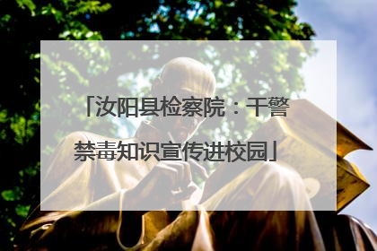 汝阳县检察院：干警禁毒知识宣传进校园