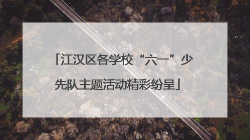 江汉区各学校“六一”少先队主题活动精彩纷呈