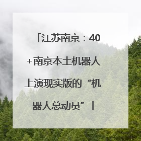 江苏南京：40+南京本土机器人上演现实版的“机器人总动员”