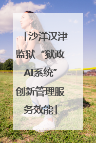 沙洋汉津监狱“狱政AI系统”创新管理服务效能