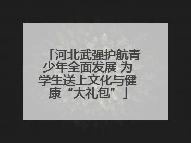 河北武强护航青少年全面发展 为学生送上文化与健康“大礼包”
