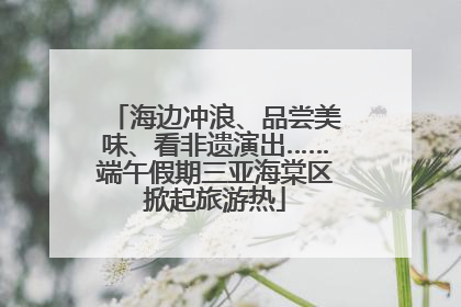 海边冲浪、品尝美味、看非遗演出……端午假期三亚海棠区掀起旅游热