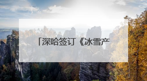 深哈签订《冰雪产业友好城市战略合作协议》，共同推进两地冰雪体育文化旅游高质量发展