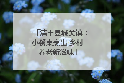 清丰县城关镇：小餐桌烹出 乡村养老新滋味