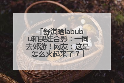 舒淇晒labubu和哭娃合影：一同去郊游！网友：这是怎么火起来了？