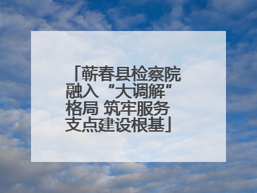 蕲春县检察院融入“大调解”格局 筑牢服务支点建设根基