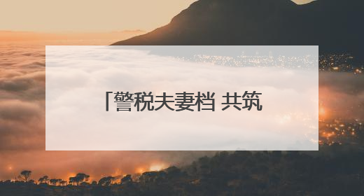 警税夫妻档 共筑文明和谐家风——记第三届全国文明家庭王娜、朱兆鹏家庭