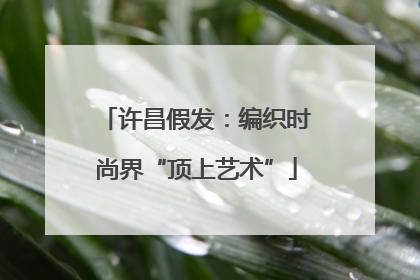许昌假发：编织时尚界“顶上艺术”