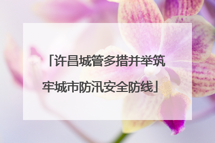 许昌城管多措并举筑牢城市防汛安全防线
