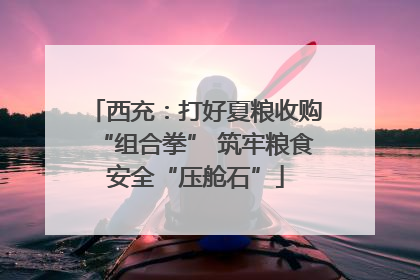 西充：打好夏粮收购“组合拳” 筑牢粮食安全“压舱石”