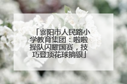 襄阳市人民路小学教育集团：啦啦操队闪耀国赛，技巧登顶花球摘银