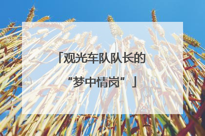观光车队队长的“梦中情岗”
