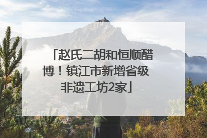 赵氏二胡和恒顺醋博！镇江市新增省级非遗工坊2家