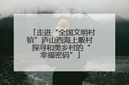 走进“全国文明村镇”庐山西海上畈村 探寻和美乡村的“幸福密码”