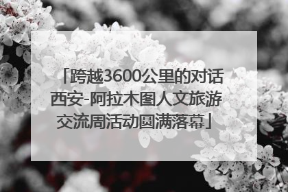 跨越3600公里的对话 西安-阿拉木图人文旅游交流周活动圆满落幕