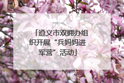 遵义市双拥办组织开展“兵妈妈进军营”活动