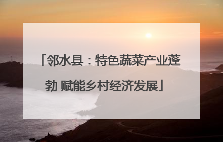 邻水县：特色蔬菜产业蓬勃 赋能乡村经济发展