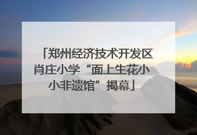 郑州经济技术开发区肖庄小学“面上生花小小非遗馆”揭幕