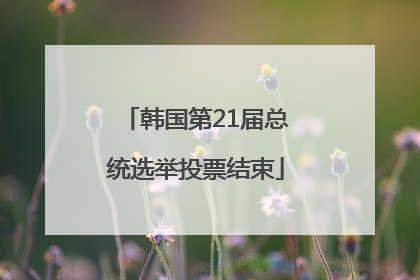 韩国第21届总统选举投票结束