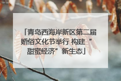 青岛西海岸新区第二届婚俗文化节举行 构建“甜蜜经济”新生态