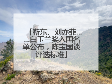 靳东、刘亦菲……白玉兰奖入围名单公布，陈宝国谈评选标准