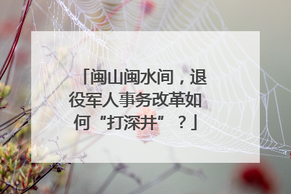 闽山闽水间，退役军人事务改革如何“打深井”？