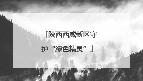 陕西西咸新区守护“绿色精灵”