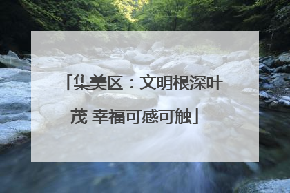 集美区：文明根深叶茂 幸福可感可触