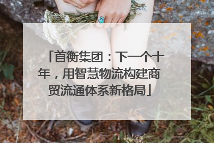 首衡集团：下一个十年，用智慧物流构建商贸流通体系新格局