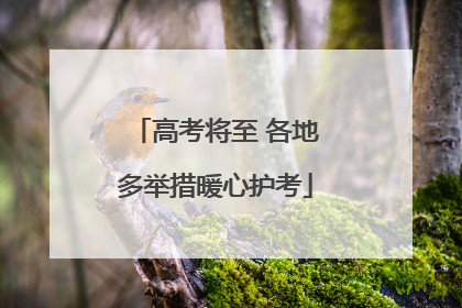 高考将至 各地多举措暖心护考