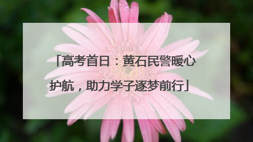 高考首日：黄石民警暖心护航，助力学子逐梦前行