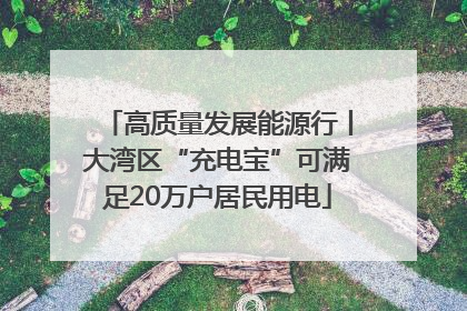 高质量发展能源行丨大湾区“充电宝”可满足20万户居民用电